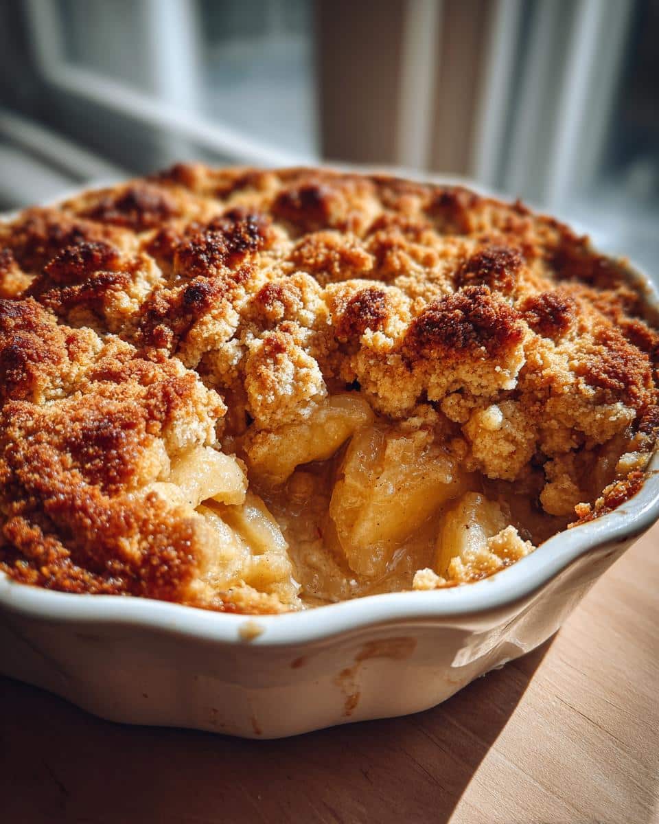 apple crumble - detail 1