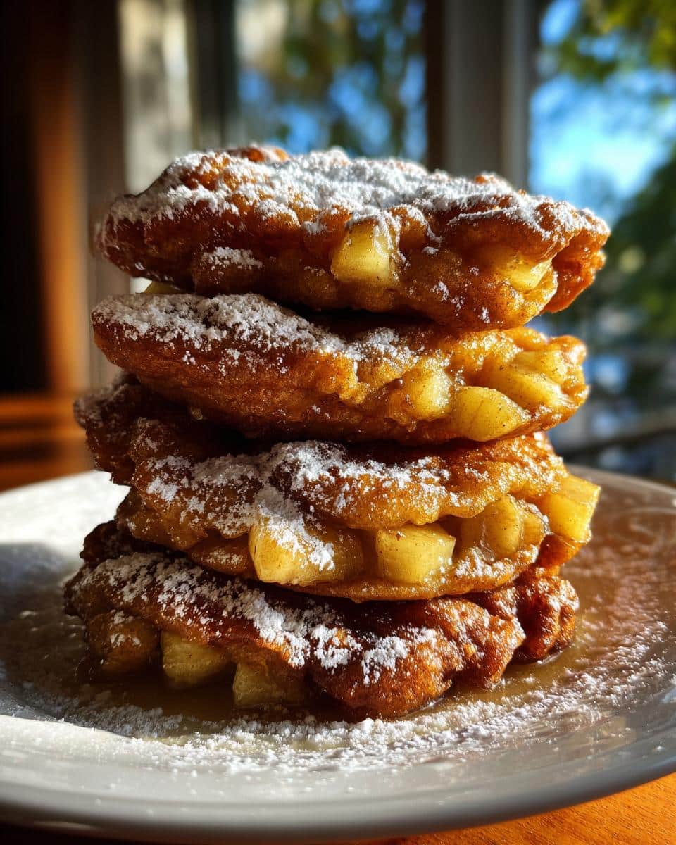 apple fritters - detail 1