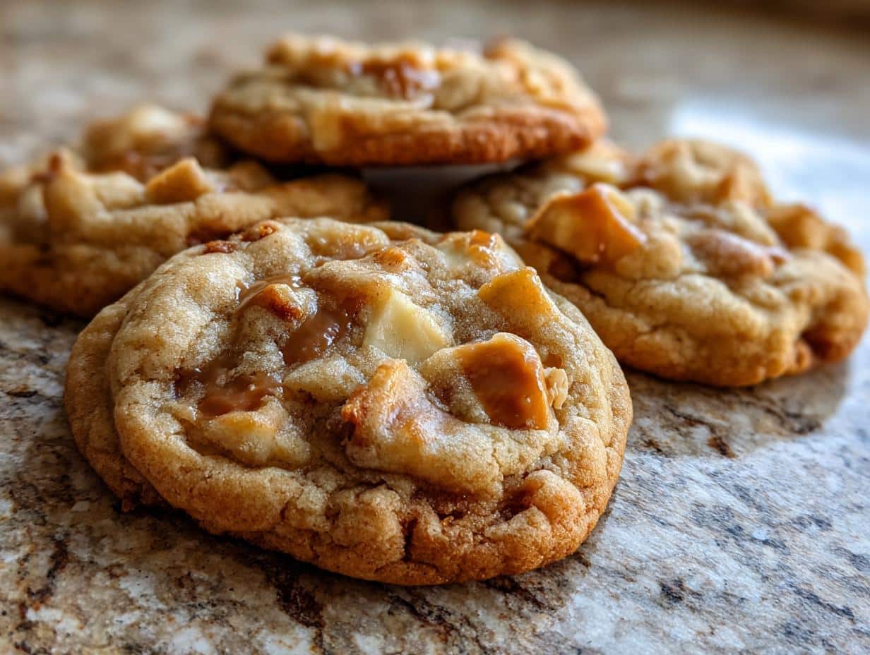 caramel apple cookies