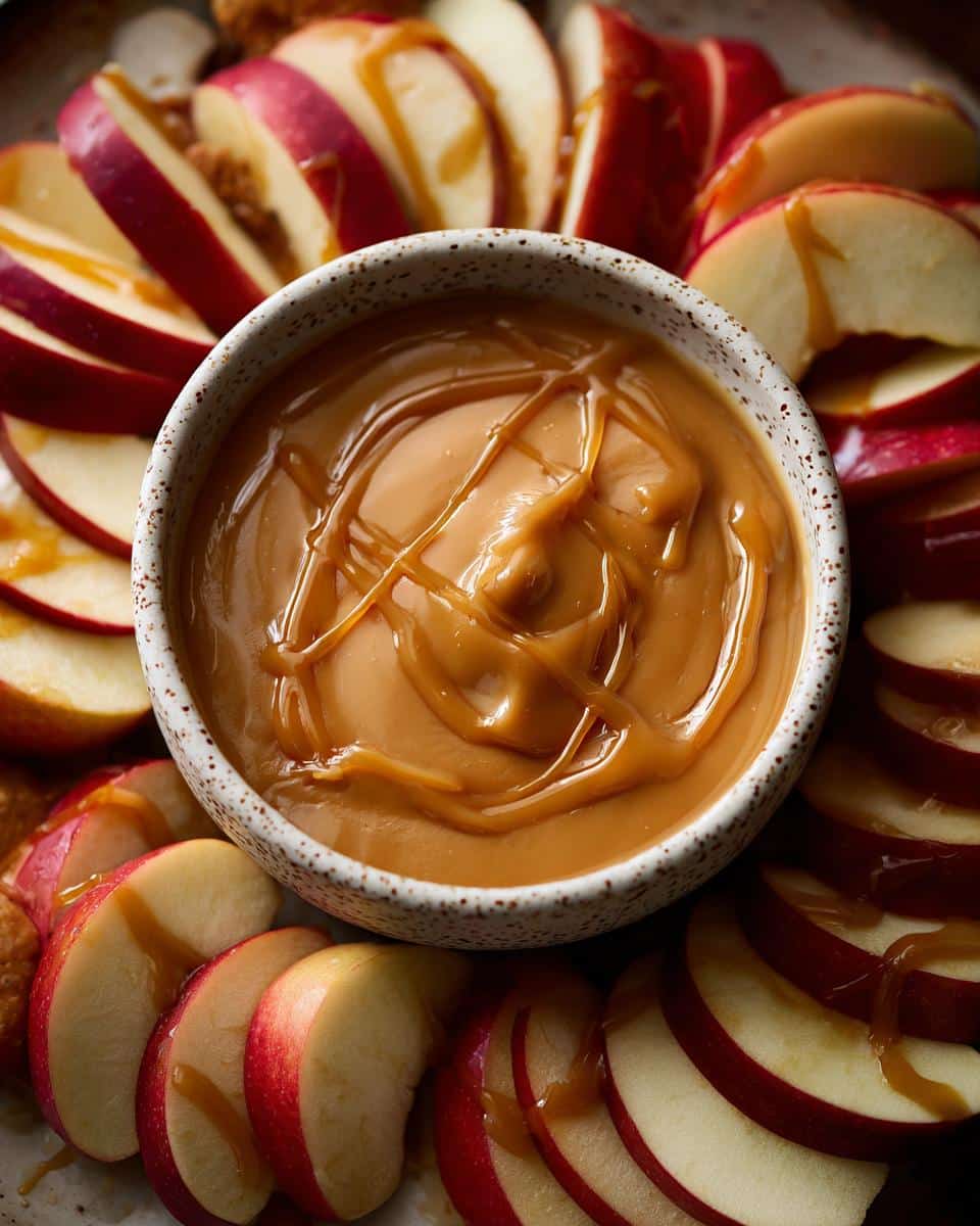 caramel apple dip - detail 1