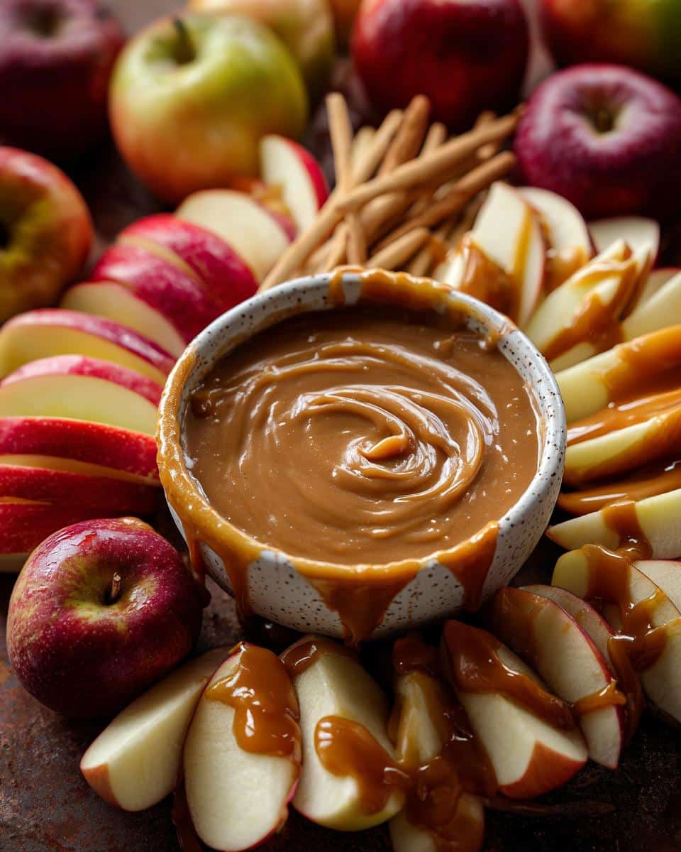 caramel apple dip - detail 3