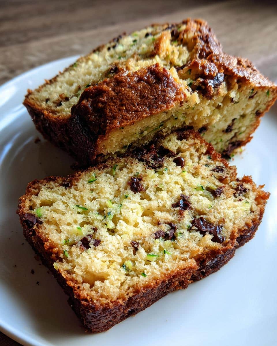 chocolate chip zucchini bread - detail 3