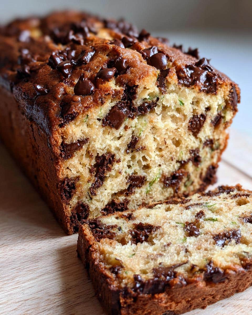 chocolate zucchini bread - detail 2