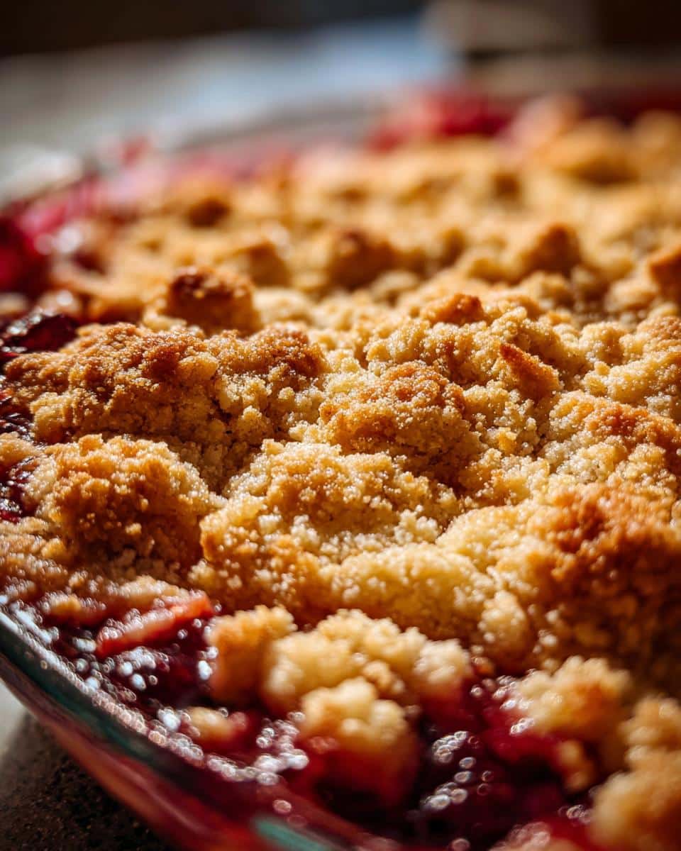 cranberry apple crisp - detail 2
