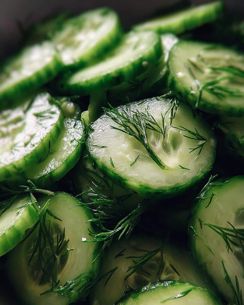 cucumber salad - detail 1
