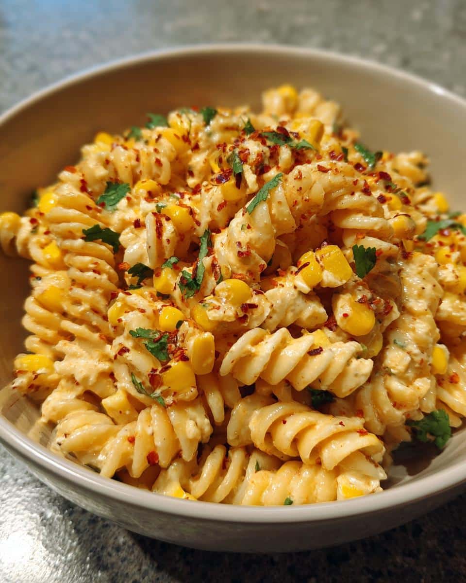 mexican street corn pasta salad - detail 3