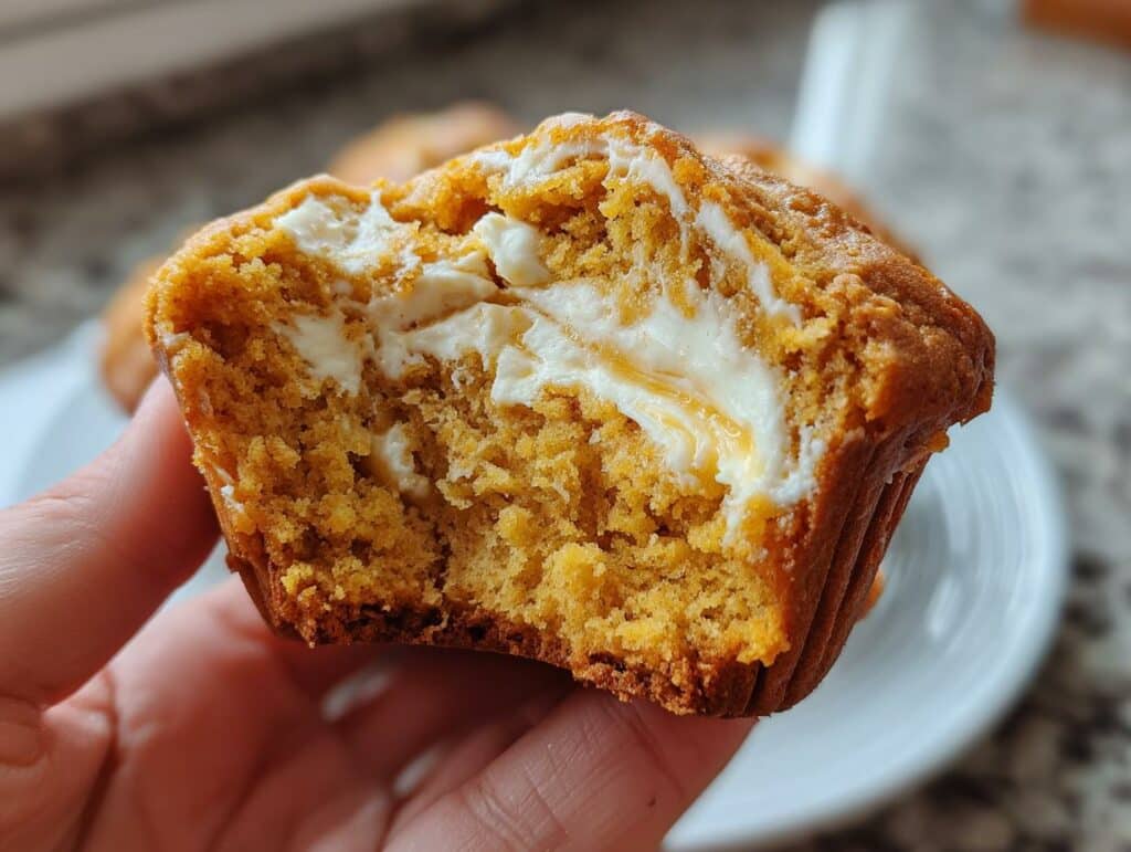 pumpkin muffins with cream cheese