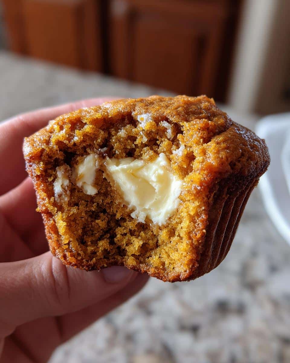 pumpkin muffins with cream cheese - detail 2
