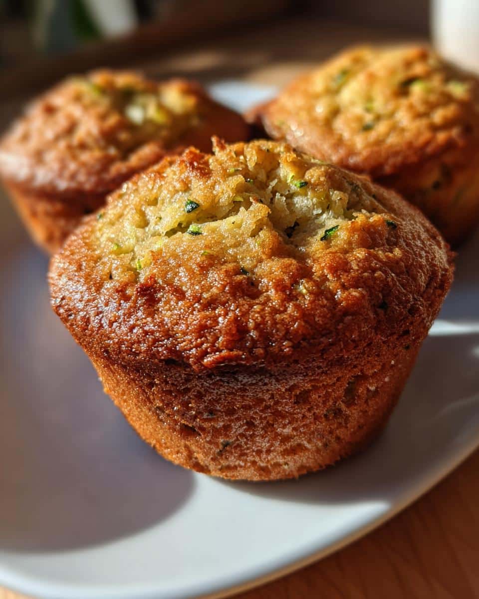 zucchini bread muffins - detail 1