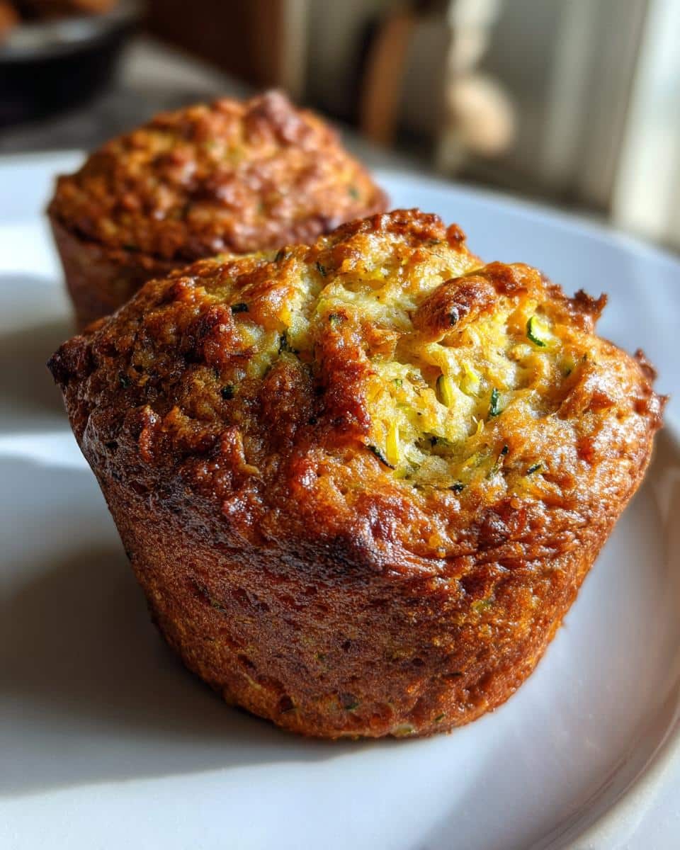 zucchini bread muffins - detail 2