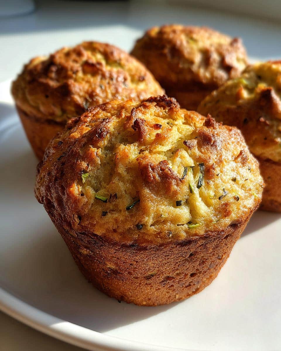 zucchini bread muffins - detail 3