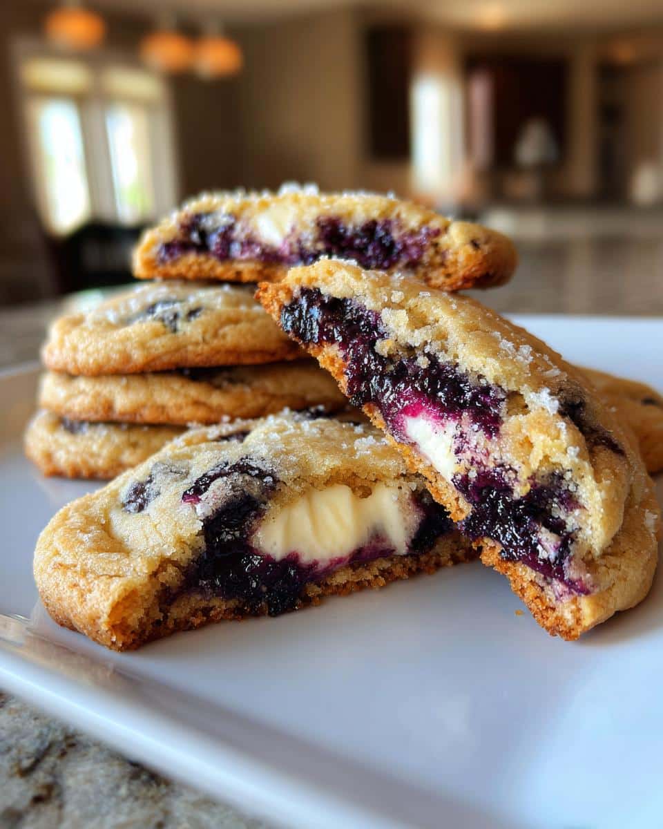 Blueberry Cheesecake Swirl Cookies - detail 2