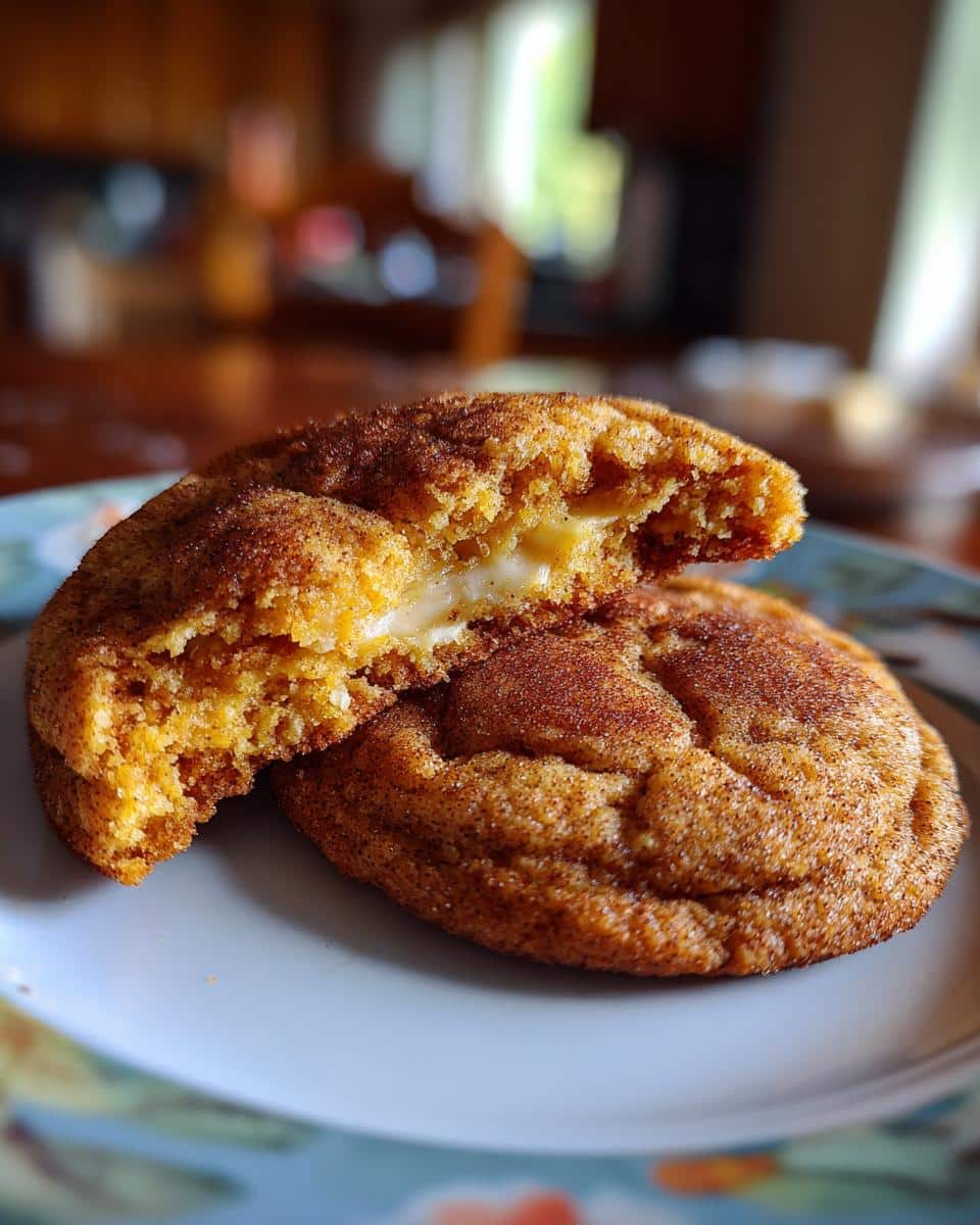 Chewy Pumpkin Snickerdoodle Cookies - detail 1