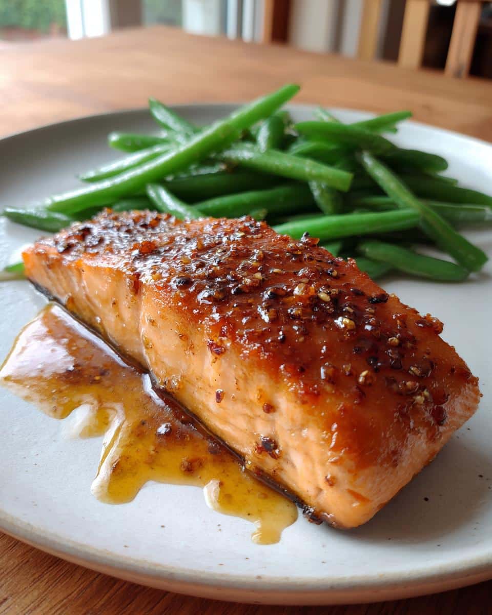 Crispy Honey Garlic Glazed Salmon - detail 1