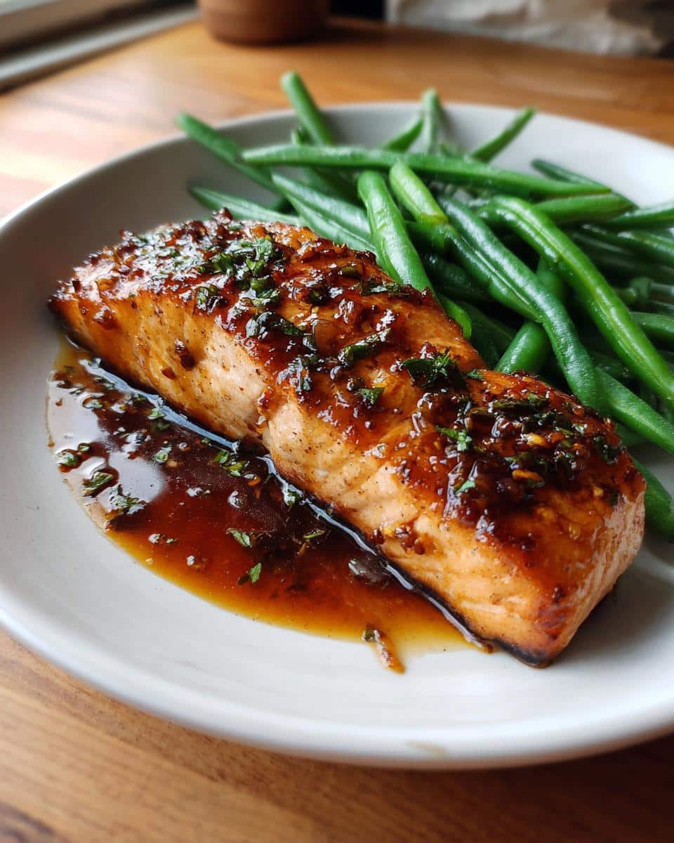 Crispy Honey Garlic Glazed Salmon - detail 3
