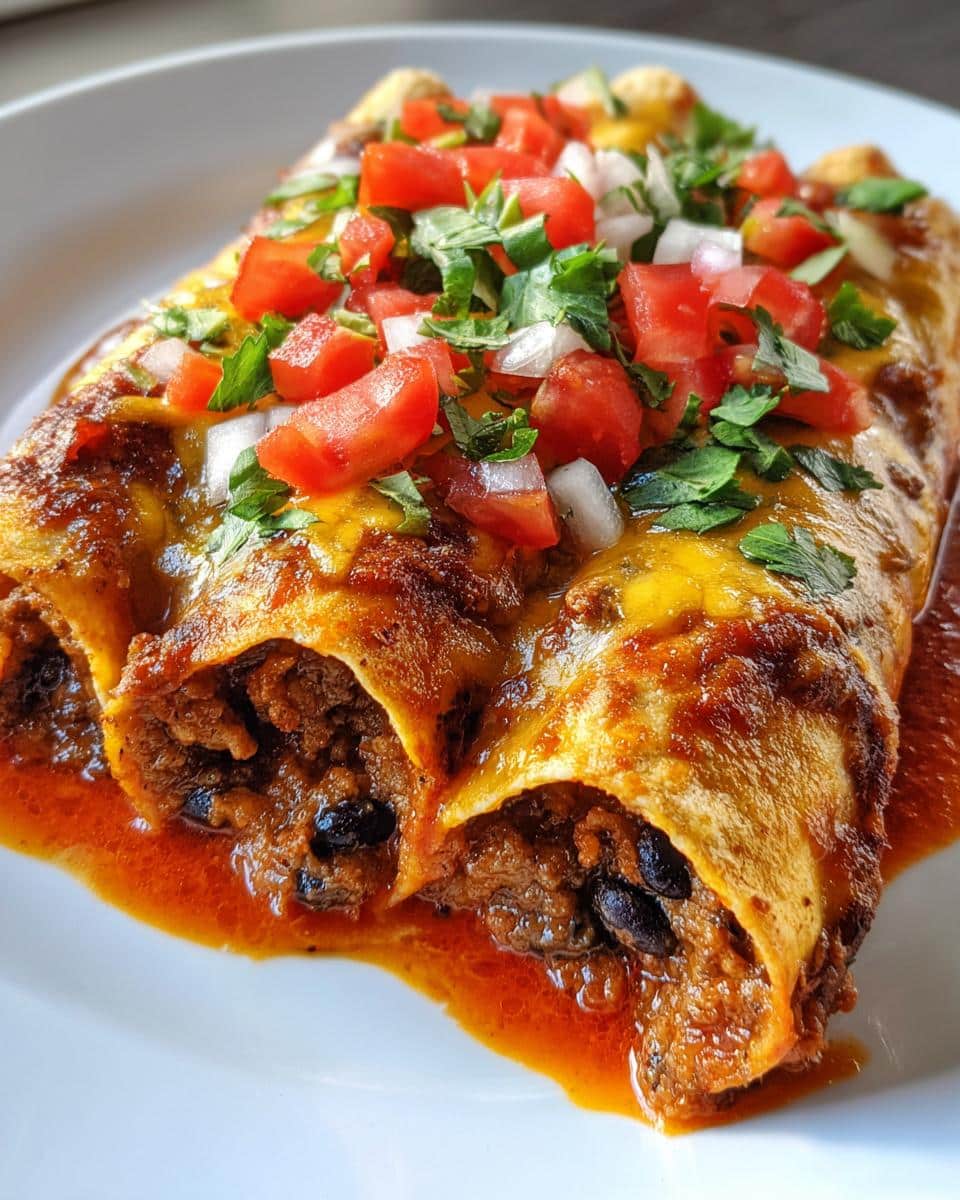 Ground Turkey Black Bean Enchiladas - detail 1