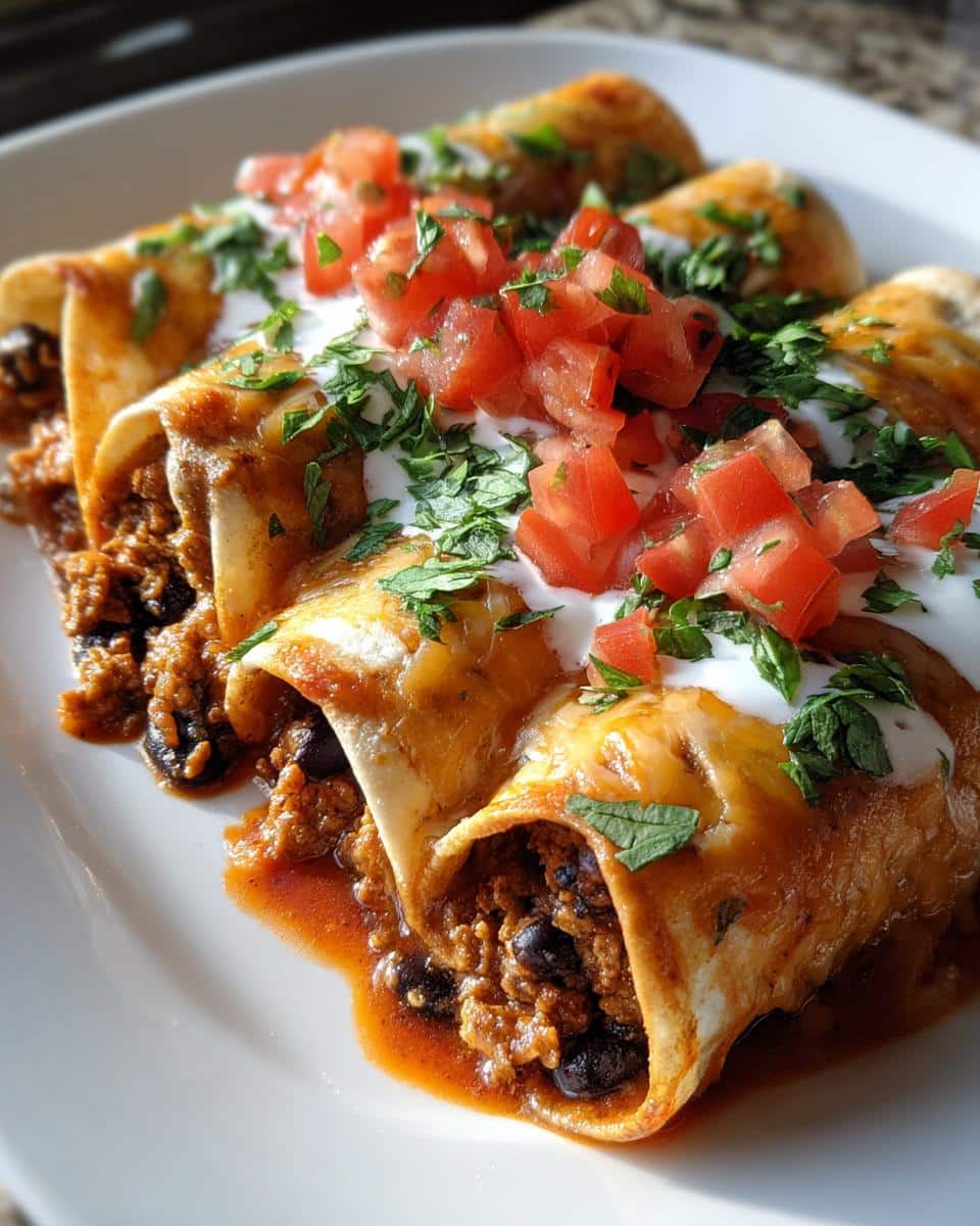 Ground Turkey Black Bean Enchiladas - detail 2