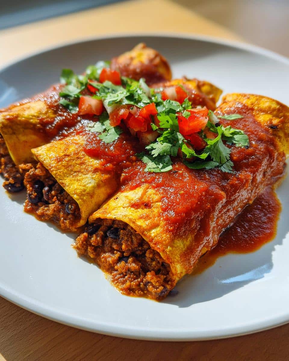 Ground Turkey Black Bean Enchiladas - detail 4