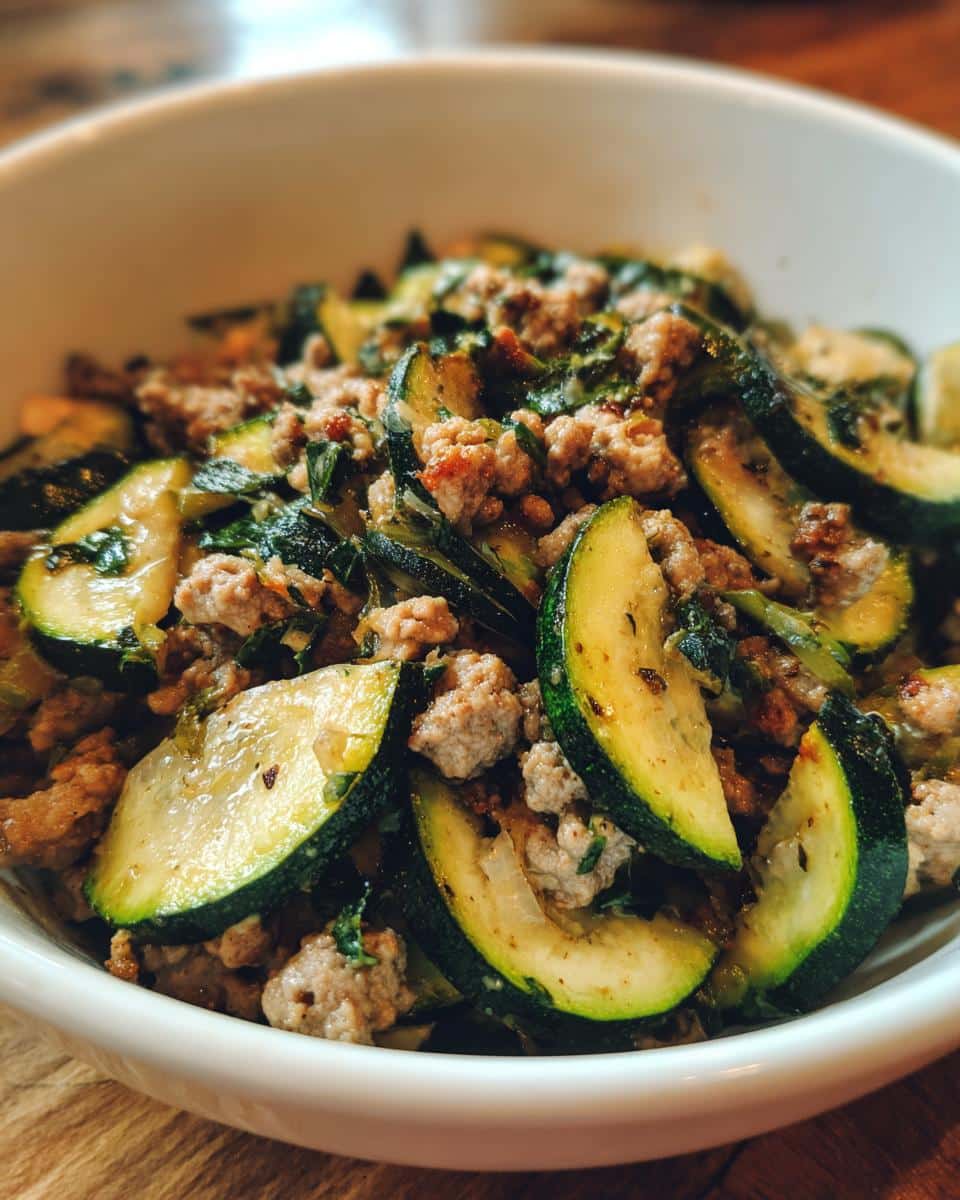 Ground Turkey and Zucchini Skillet - detail 1