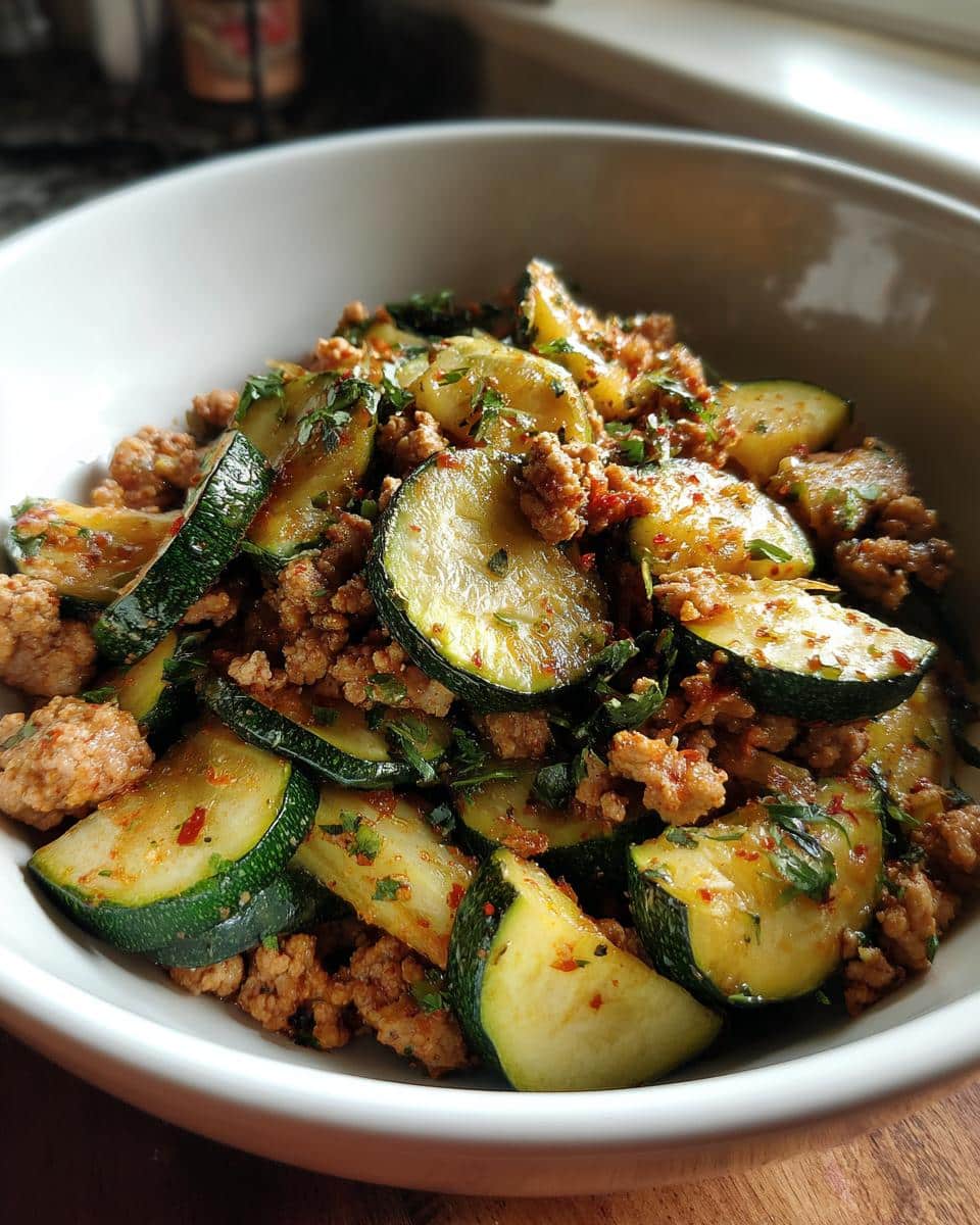 Ground Turkey and Zucchini Skillet - detail 2