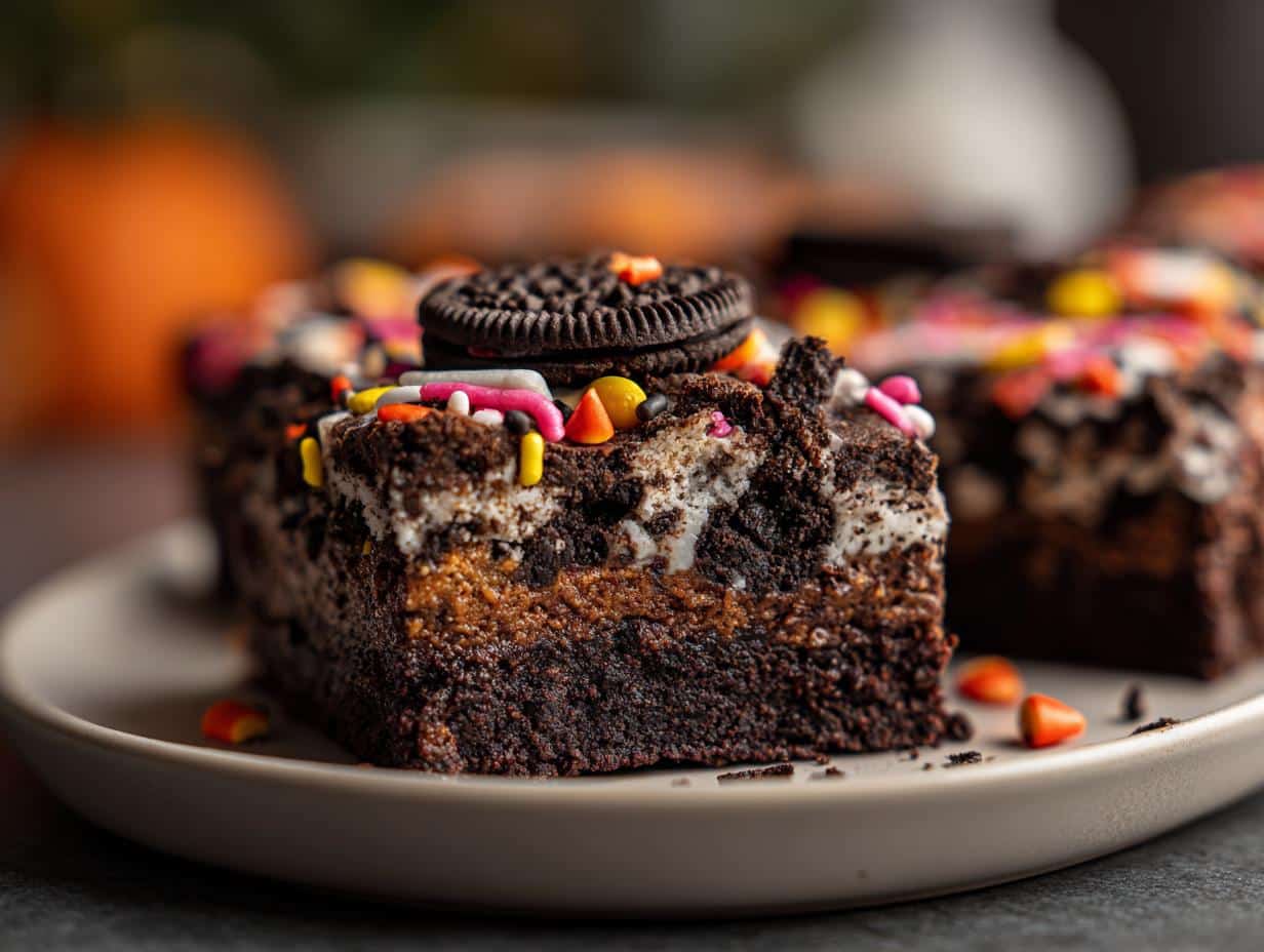 Halloween Oreo Brownies Recipe