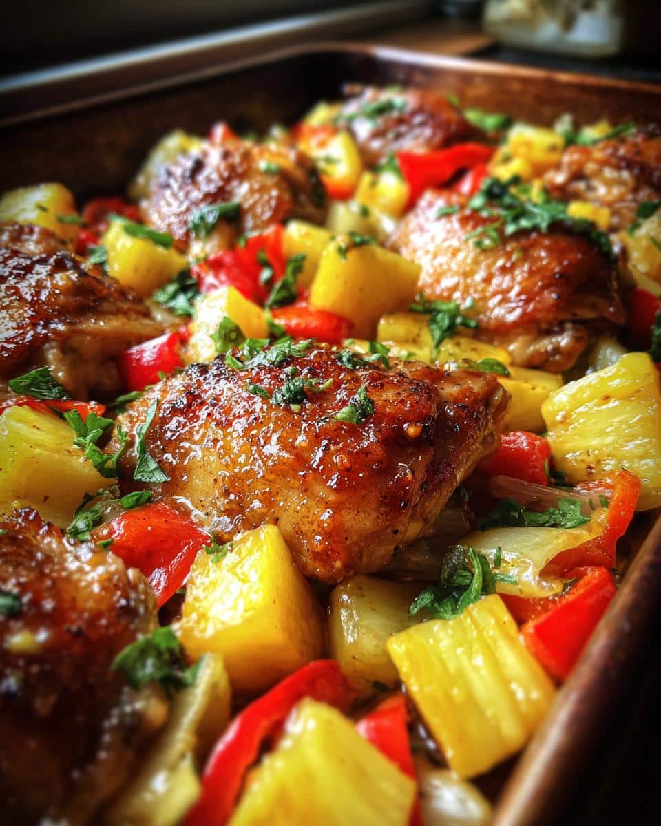Hawaiian Chicken Sheet Pan - detail 1