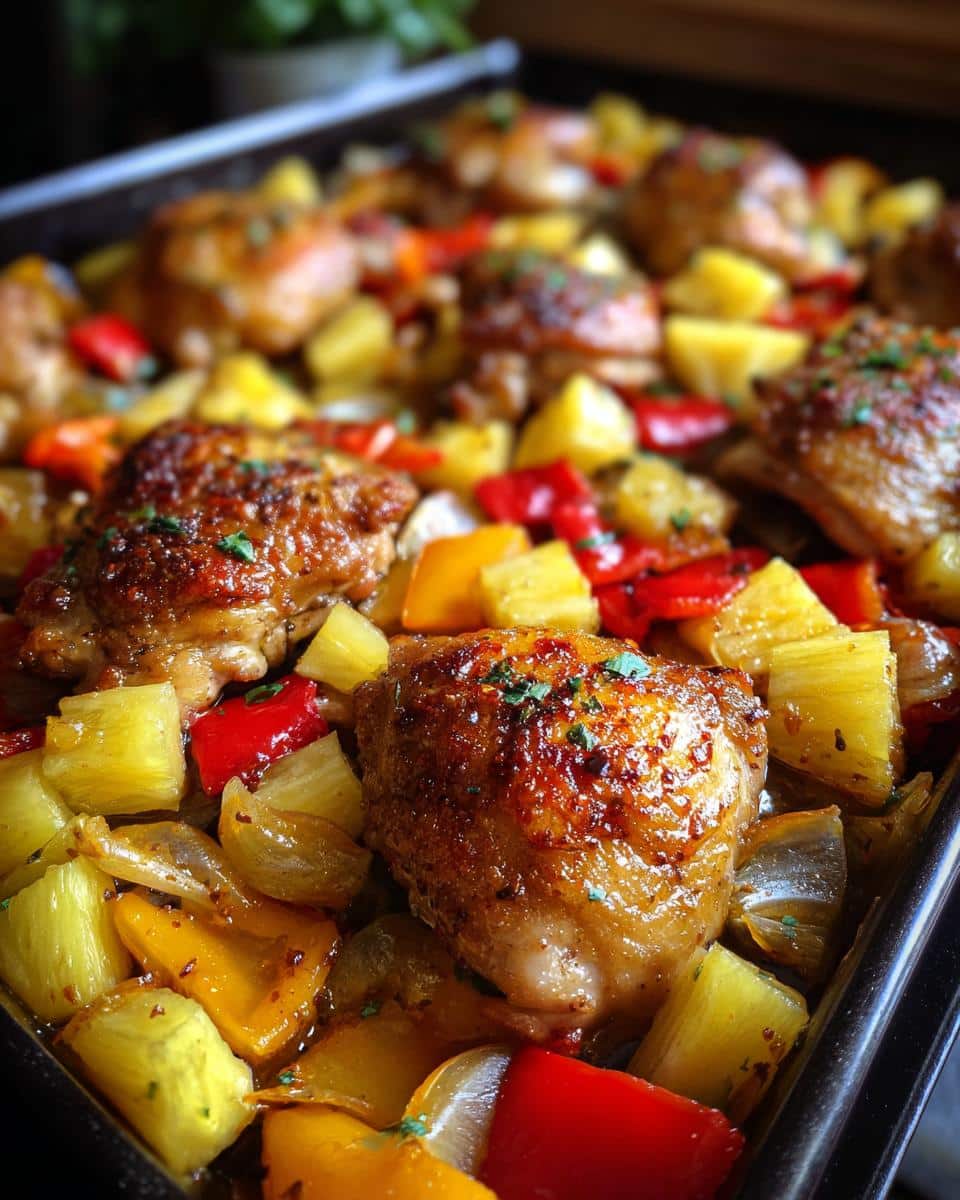 Hawaiian Chicken Sheet Pan - detail 2