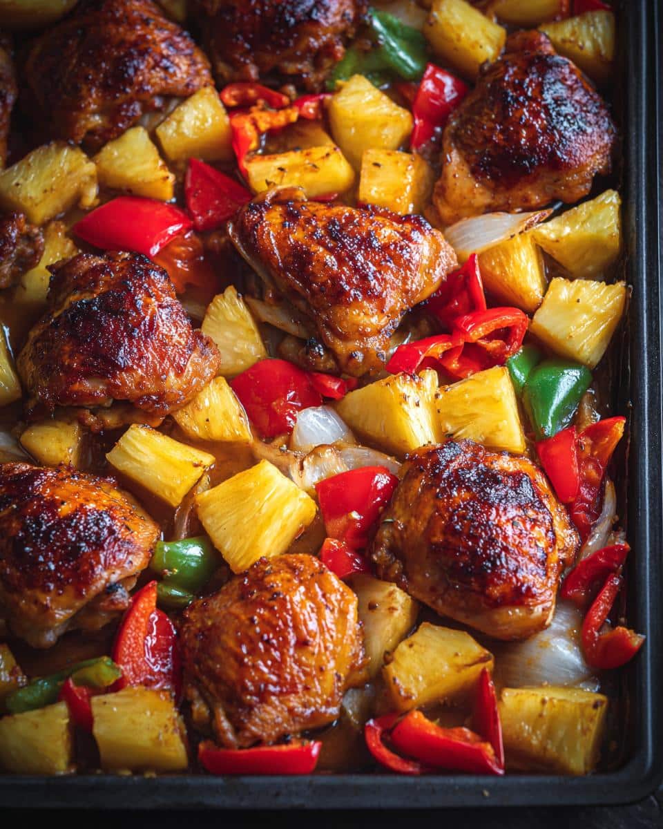 Hawaiian Chicken Sheet Pan - detail 3