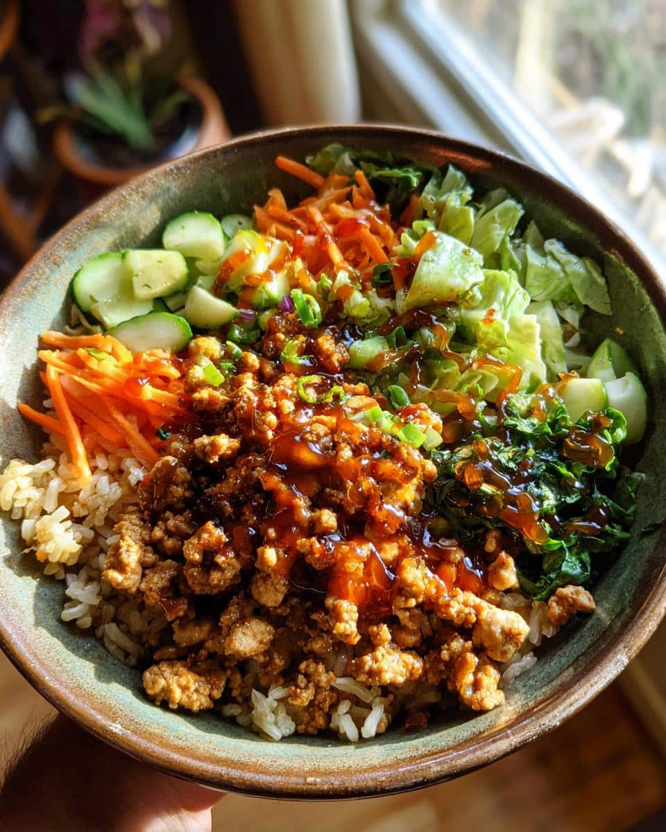 Hot Honey Ground Turkey Bowl - detail 1
