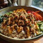 Hot Honey Ground Turkey Bowl