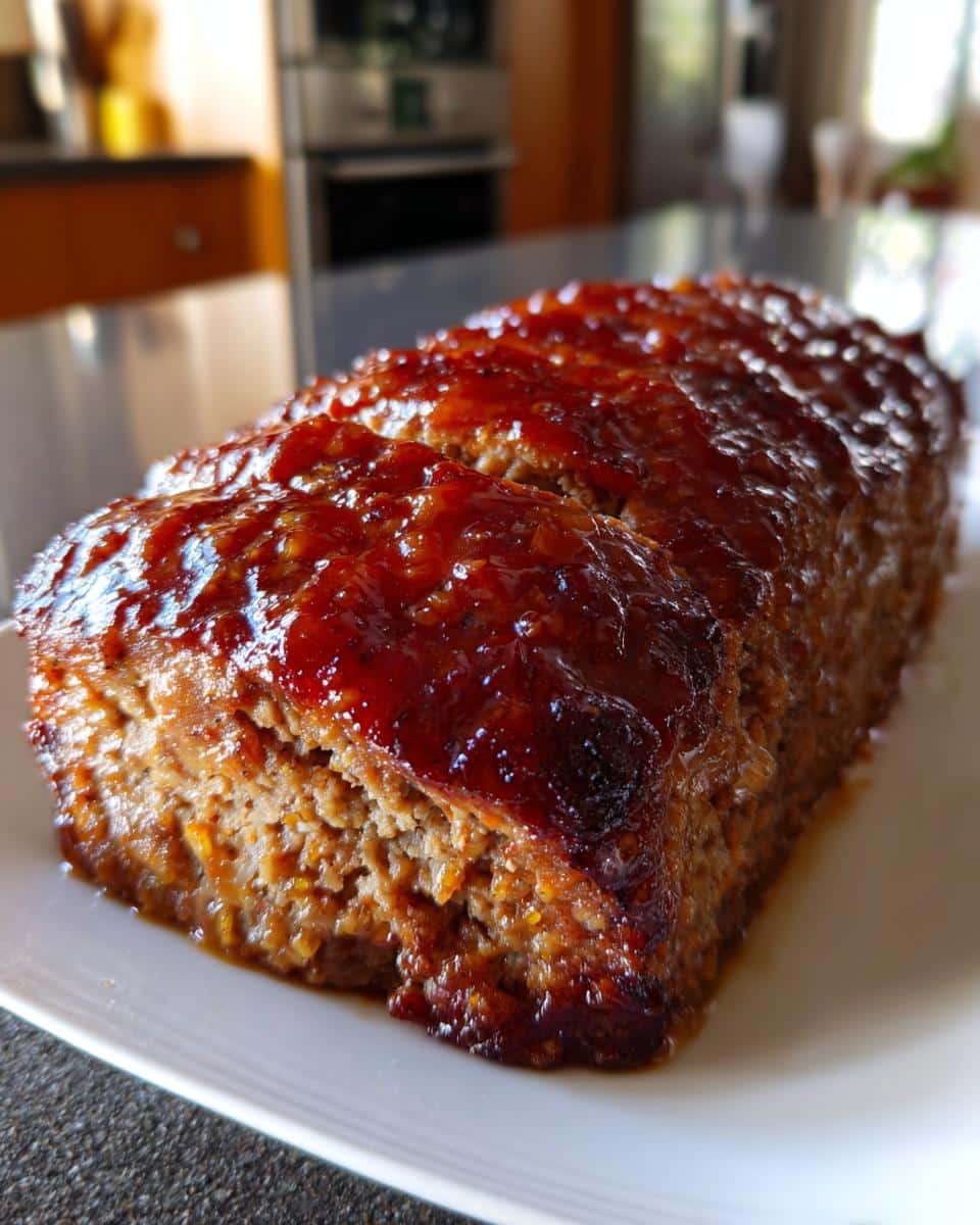 Meatloaf with Brown Sugar Glaze - detail 2