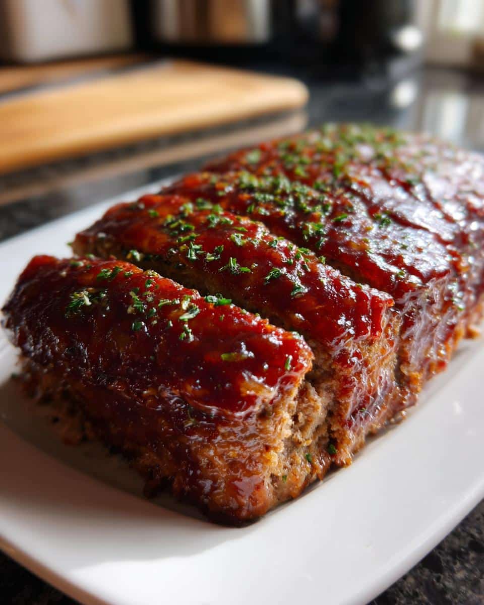 Meatloaf with Brown Sugar Glaze - detail 3
