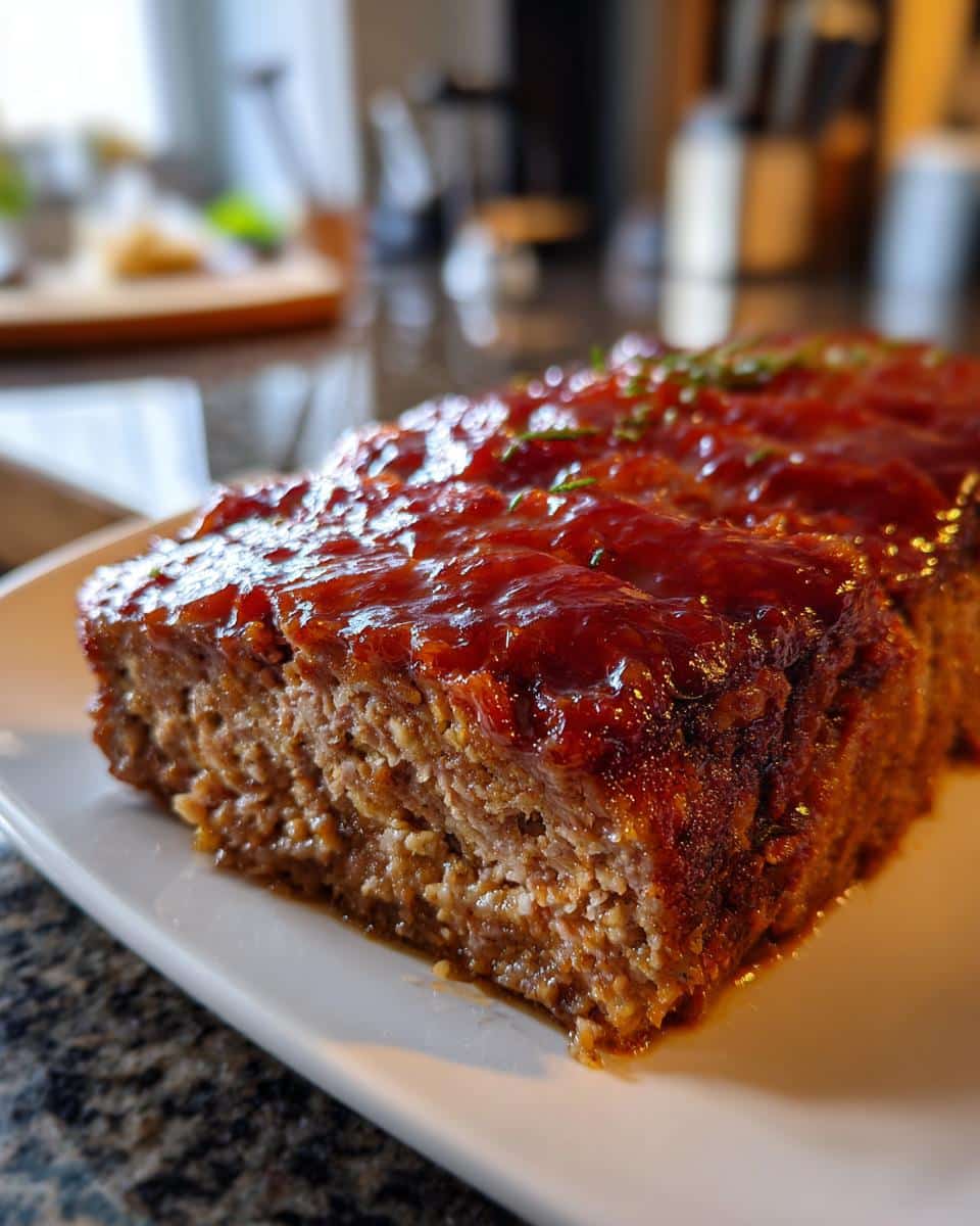 Meatloaf with Brown Sugar Glaze - detail 4