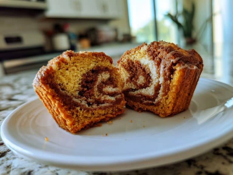 Mini Pumpkin Bread with Cinnamon Swirl