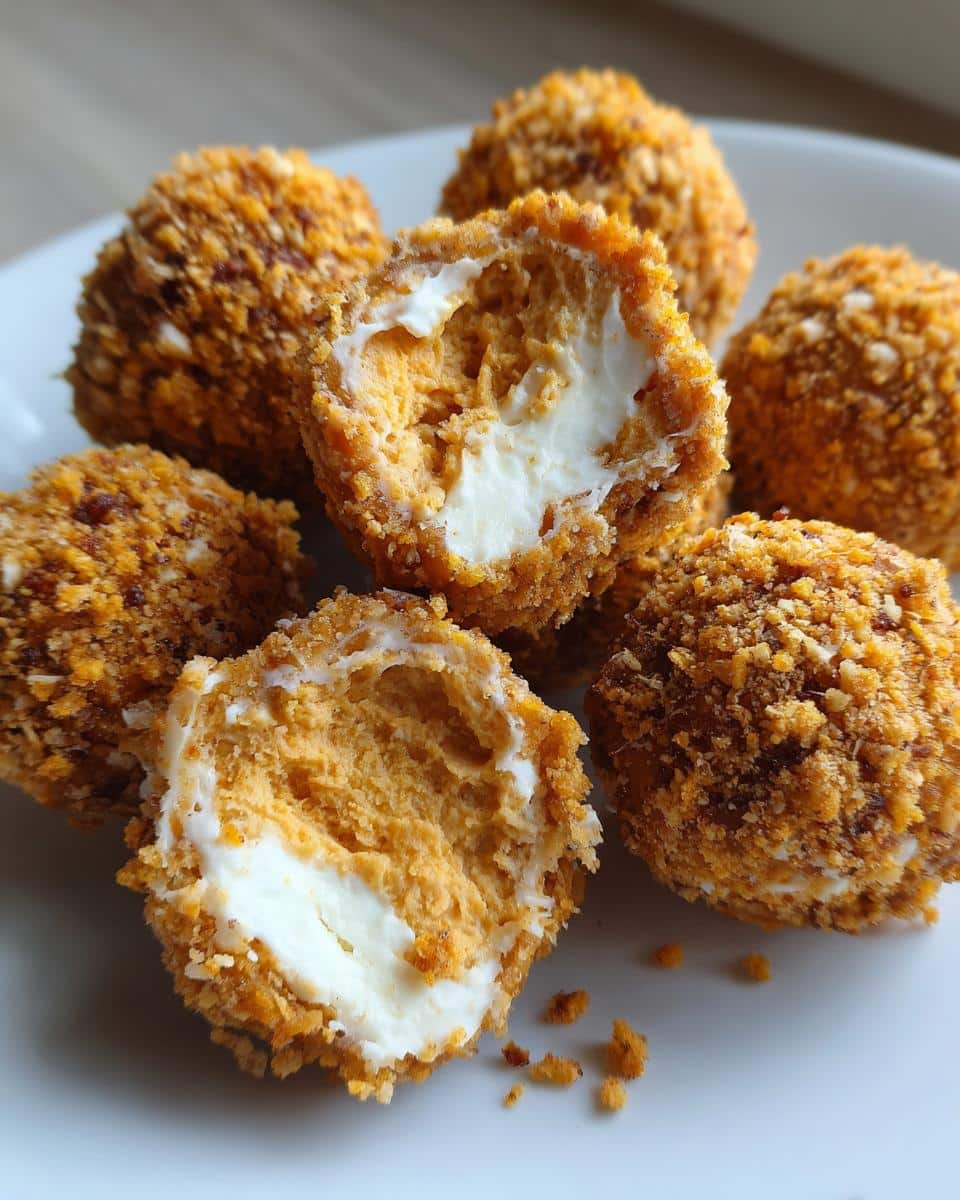 No Bake Pumpkin Cheesecake Balls - detail 1