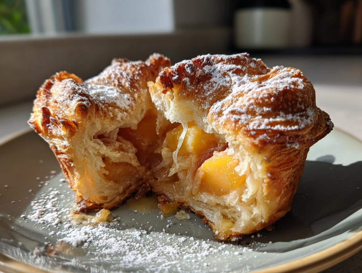 Peach Pie Cruffins Recipe