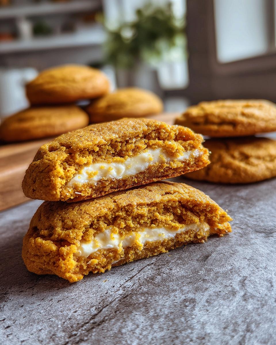 Pumpkin Cheesecake Cookies - detail 1