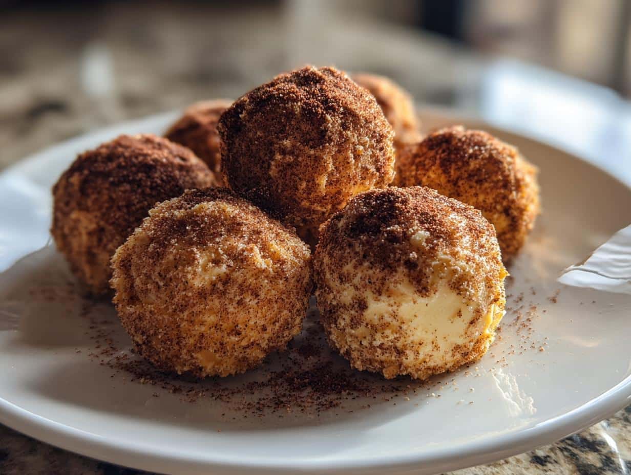 Pumpkin Cheesecake Truffles