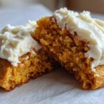 Pumpkin Sugar Cookies with Cream Cheese Frosting