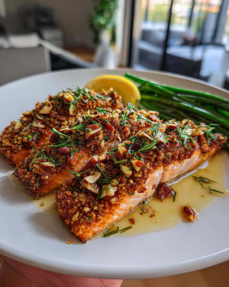 Salmon with Garlic Lemon Butter Sauce - detail 3