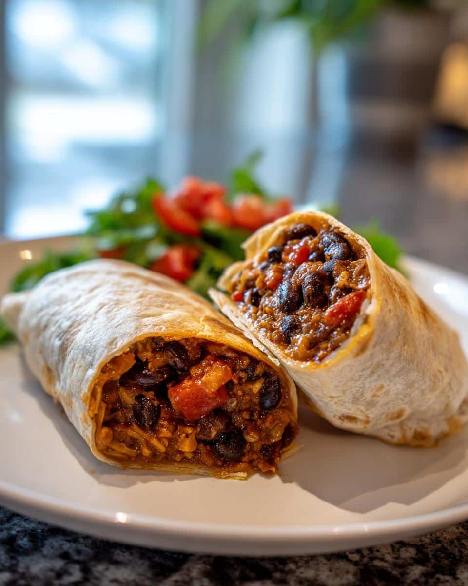 Slow Cooker Black Bean Burritos Recipe - detail 2