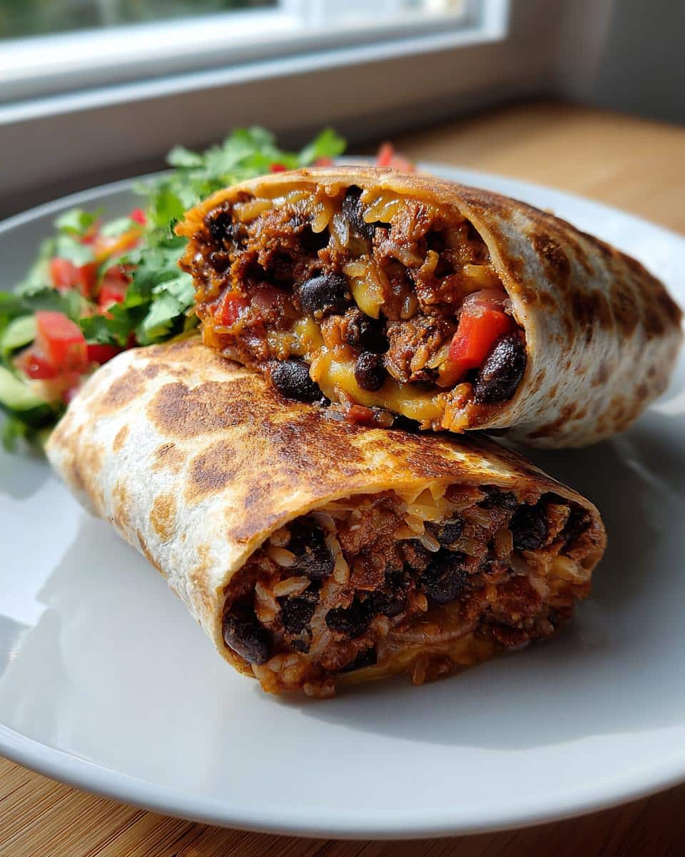 Slow Cooker Black Bean Burritos Recipe - detail 3