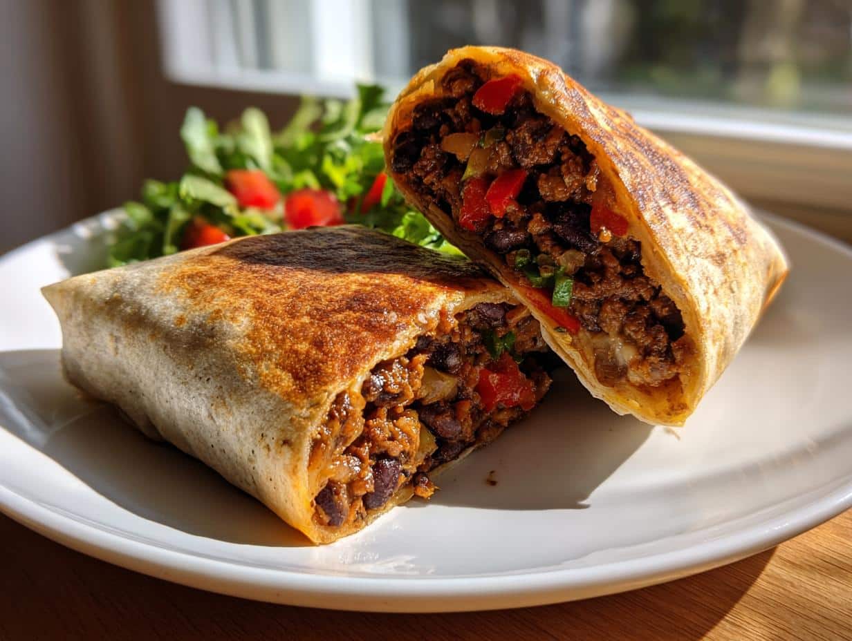 Slow Cooker Black Bean Burritos Recipe
