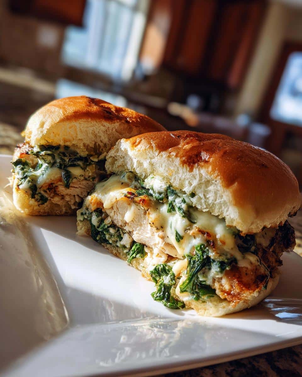 White Cheddar & Spinach Chicken Burgers - detail 3